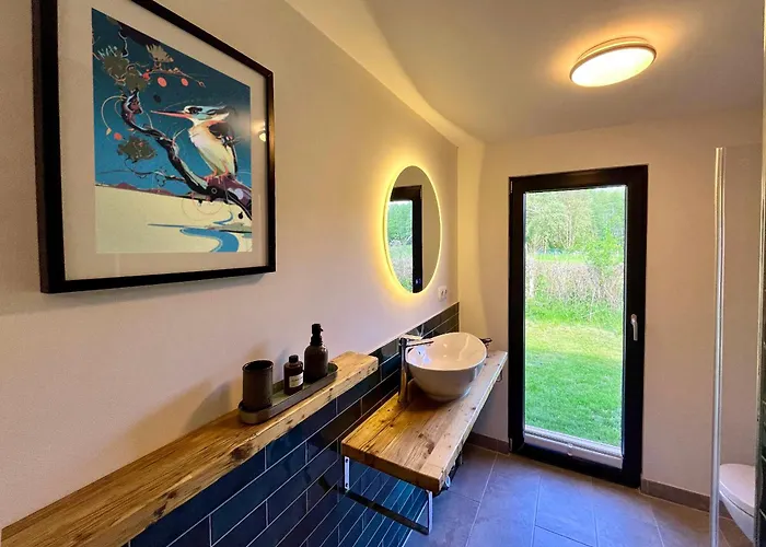 Haus 2 Am Grimnitzsee - Hochwertiges Design, Mit Eigenem Garten Und Nah Am 度假居